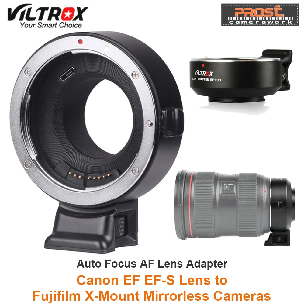 FX1 Adattatore per Obiettivo della Fotocamera EF S per Fujifilm X Anello Adattatore per Attacco Obiettivo con Messa a Fuoco Automatica con Vite da 1/4 'per Canon EF/EF FX1 Adattatore per Obiettivo della Fotocamera EF S per Fujifilm X Anello Adattatore per Attacco Obiettivo con Messa a Fuoco Automatica con Vite da 1/4 'per Canon EF/EF