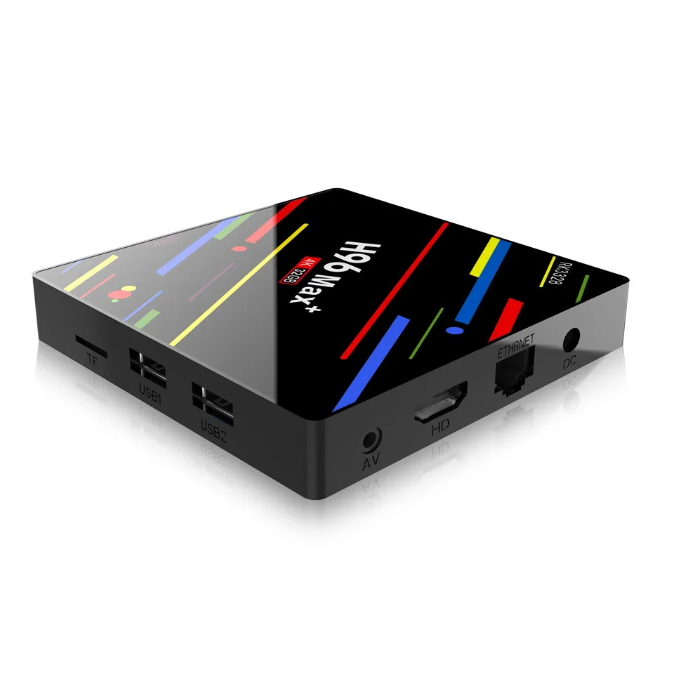 H96 Max+ 4 K Android 9,0 tv Box 4 ГБ ОЗУ 32 Гб ПЗУ четырехъядерный RK3328 смарт wifi телеприставка H96max