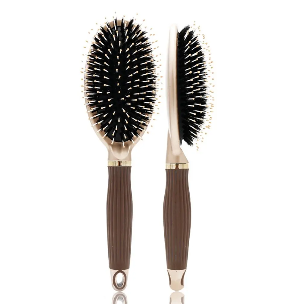 

Pig Bristle Massage Curly Hair Silicone Comb Nylon Comb Custom