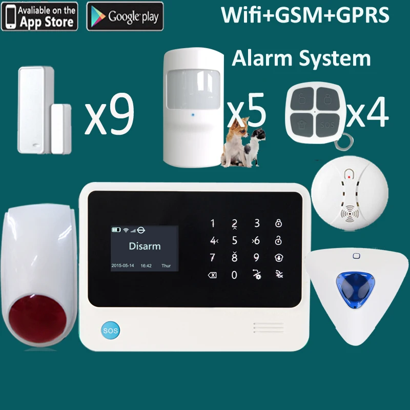 Buy Intruder burglar home alarm reported via APP alarm