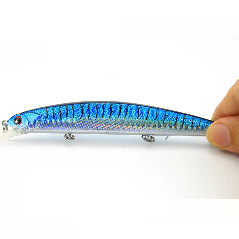 NOEBY-1-Pcs-Fishing-Lure-130mm-19g-0-1-8m-Floating-MINNOW-VMC-treble-hooks-3D