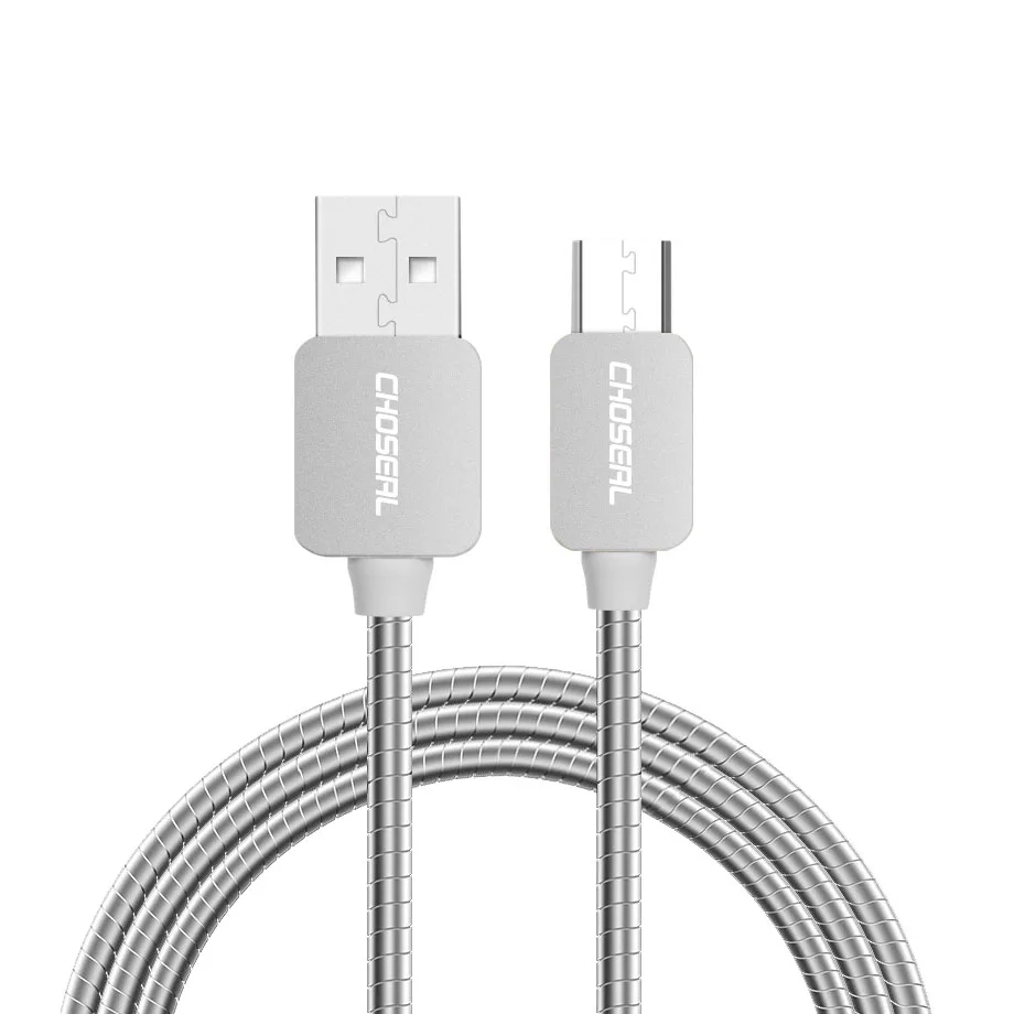 Choseal Aluminum Alloy Micro USB Cable Charger Mobile Phone Charing Cable for Huawei For Smart Phone USB Cable  (1)