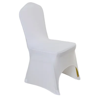 Белый цвет дешевый чехол для кресла спандекс лайкра эластичный Чехол для стула сильные карманы для свадебного украшения отеля банкета оптом