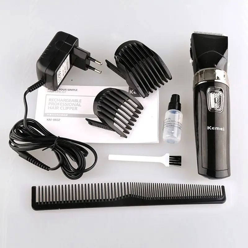Kemei Высококачественная электрическая машинка для стрижки волос, перезаряжаемая профессиональная машинка для стрижки волос