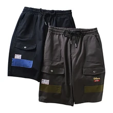 Уличная Мужская Шорты повседневные Карго Мульти Карманы Свободные шорты мужские хлопковые военные хип-хоп спортивные шорты свободные брюки для бега S6T8