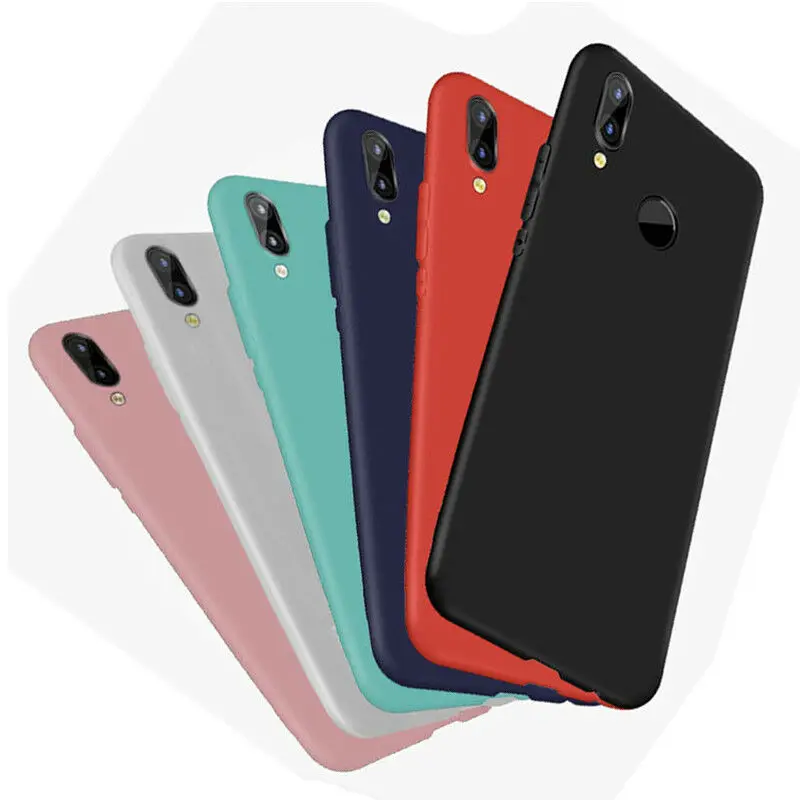 

For Huawei P30 Pro Lite P20 Lite Pro Nova 3E P Smart 2019 Case TPU Soft Silicone candy Color Back Bumper Phone Case Cover