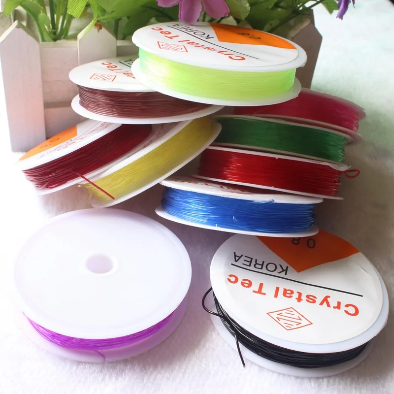 

1Roll DIY Spool String Transparent Nylon Line with Elastic Fish Wire Beading Weaving 0.4-1.2mm Wholesale