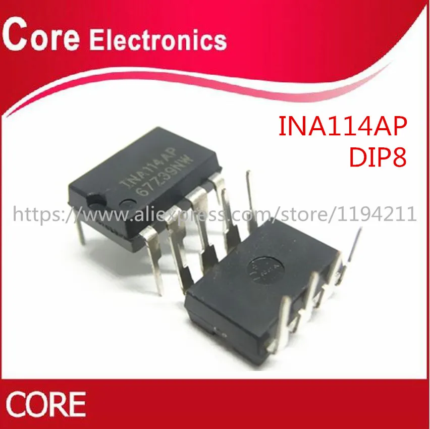 

INA114AP INA114 OPAMP INSTR 1MHZ DIP8