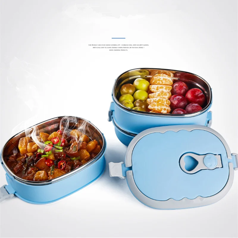 KuBac контейнер для хранения продуктов питания коробка тепловой школы Ланчбокс из нержавеющей стали японский Bento коробки для обедов Портативный Пикник