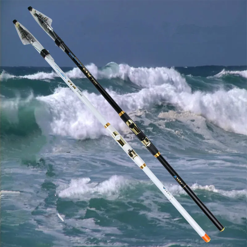 

HighQuality Carbon Fiber Rock Fishing Rod Fishing Pole Super hard Locatable Lure Rod Pole Fishing Tackle 3.6/4.5/5.4/6.3/7.2m