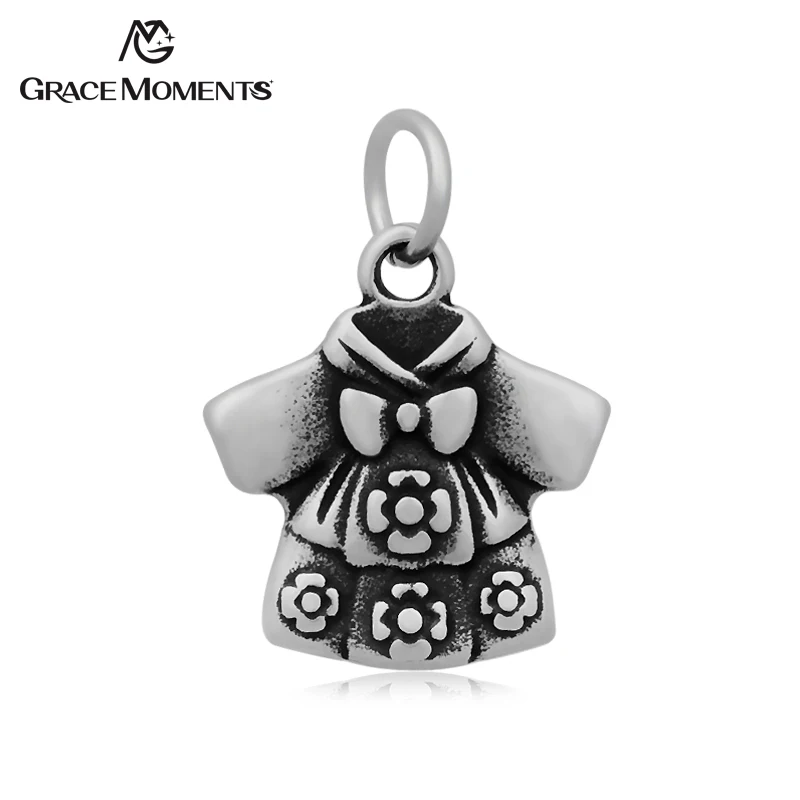Grace Moments 5pcs South Korea Kimono Stainless Steel Charm 18*25MM DIY