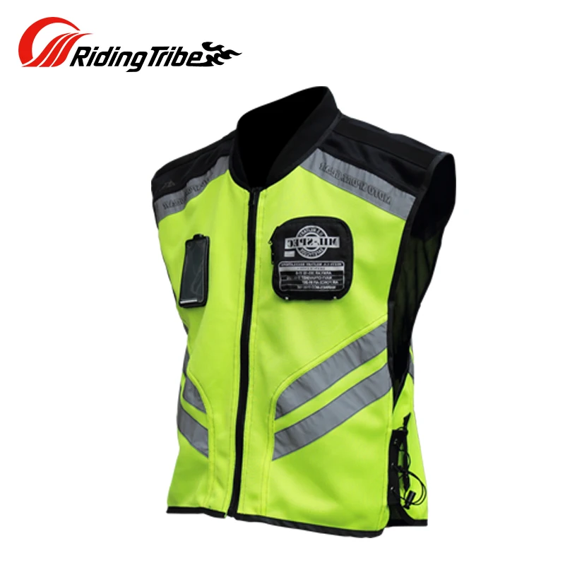 

Riding Tribe Motorcycle Reflective Vest Motorbike Safty Clothes Moto Warning High Visibility Jacket Waistcoat Team Uniform JK-22