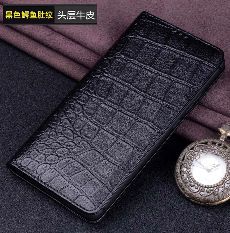 Настоящий Роскошный кожаный чехол s для Xiaomi Redmi Note 7 Чехол ручной работы на заказ флип-чехол для телефона для Fundas Note7 задний Чехол - Цвет: 1
