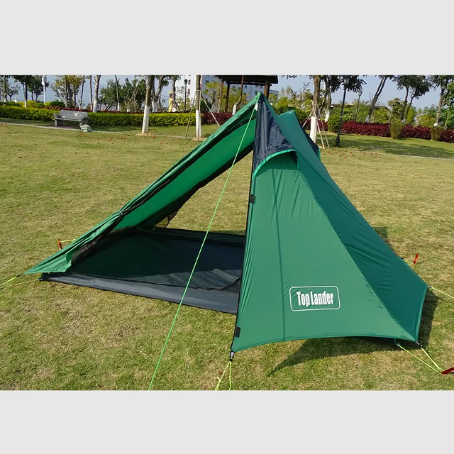 Special Offers Ultralight Tent 1 - 2 Person for Camping Hiking Backpacking Poleless A Peak Waterproof Solo Single Bivvy Tent 20D Silicone Tent