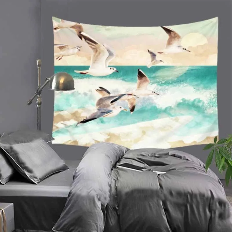 

51x60" Creative Mandala Blankets Tapestry Wall Hanging Bohemian Bedspread Blanket Dorm Home Decor Aurora Landscape Mantas LZC11