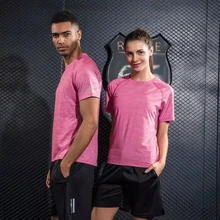 Летняя мужская и женская спортивная рубашка для бега быстросохнущая Спортивная кофта для спортзала анти-пот походный уличный Топ для кемпинга