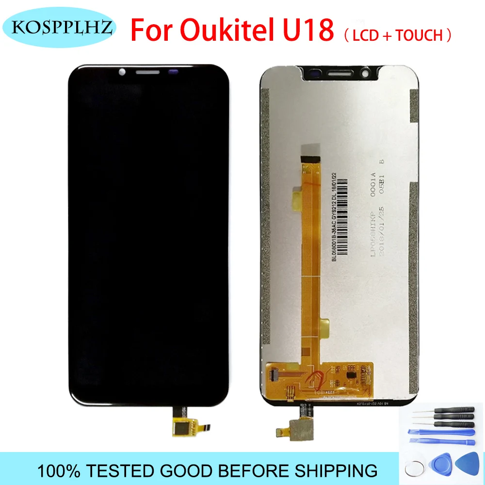 

5.85 Inch For Oukitel U18 LCD Display And Touch Screen High Quality Screen Digitizer Assembly For Oukitel U18 Mobile Phone Tools