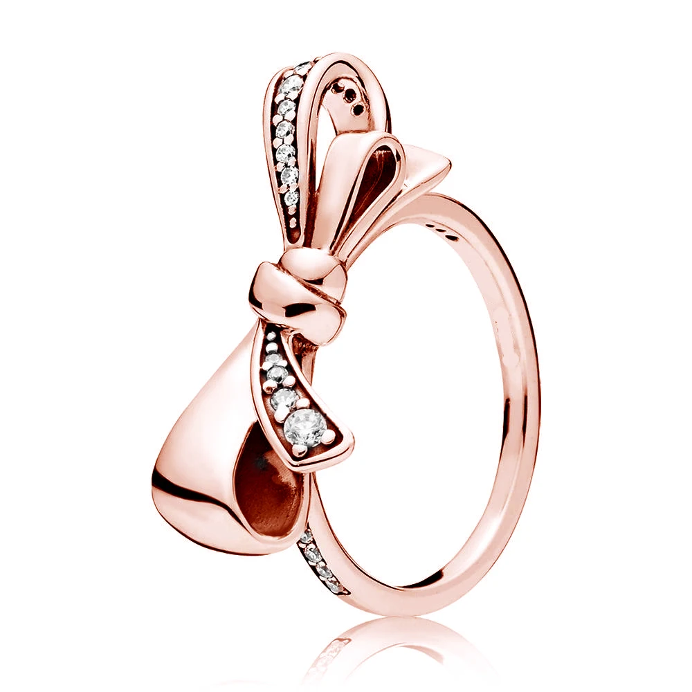 DINGLLY розовое золото очаровательное винтажное Брендовое кольцо Allure для женщин девушек влюбленных пар друзей памятная Бижутерия Подарки