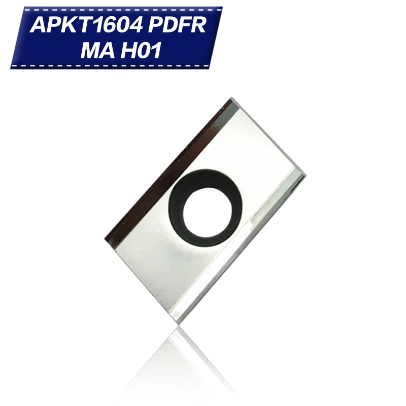 thumbnail image 2 of 10-Pack APKT1604 Carbide Inserts - PDFR G2 H01 Aluminum Turning Inserts For CNC & Lathe Tools 2 of 4