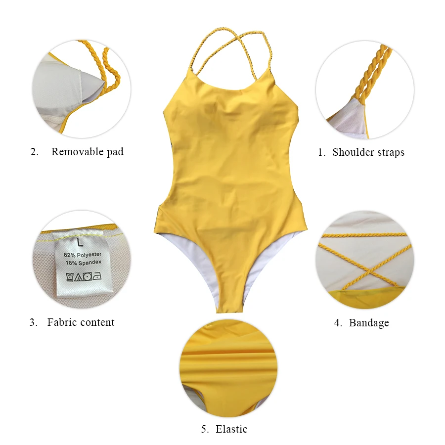 Сексуальный цельный купальник с плетеным ремешком и перекрестной спинкой, женская одежда для плавания, женский купальный костюм, одежда для плавания, монокини, женский купальник