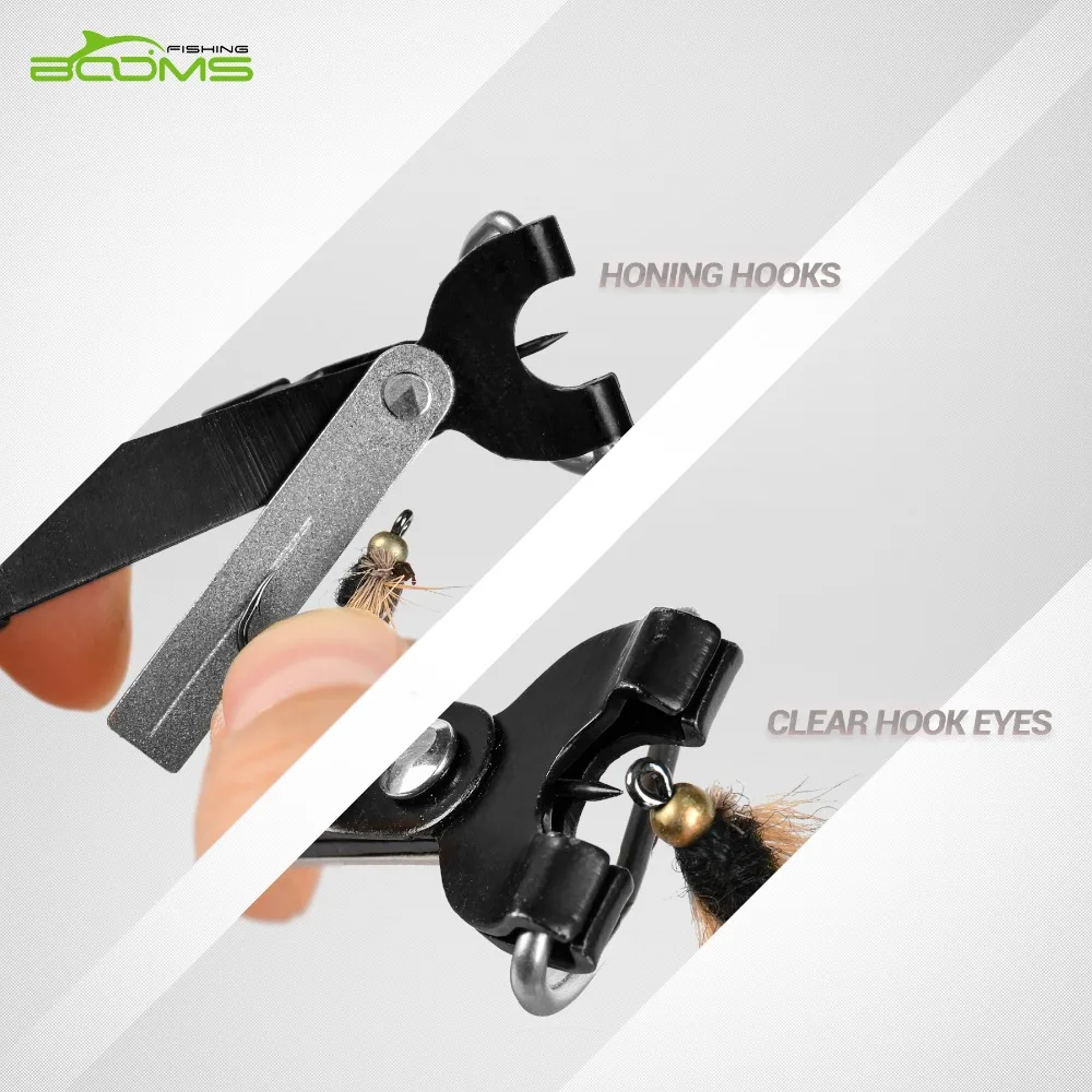 Booms Fishing FC3 Fly Fishing Quick Knot Tools Nail Knotter Lines Clipper Nipper Scissors Hooks Sharpener with Zinger Retractor