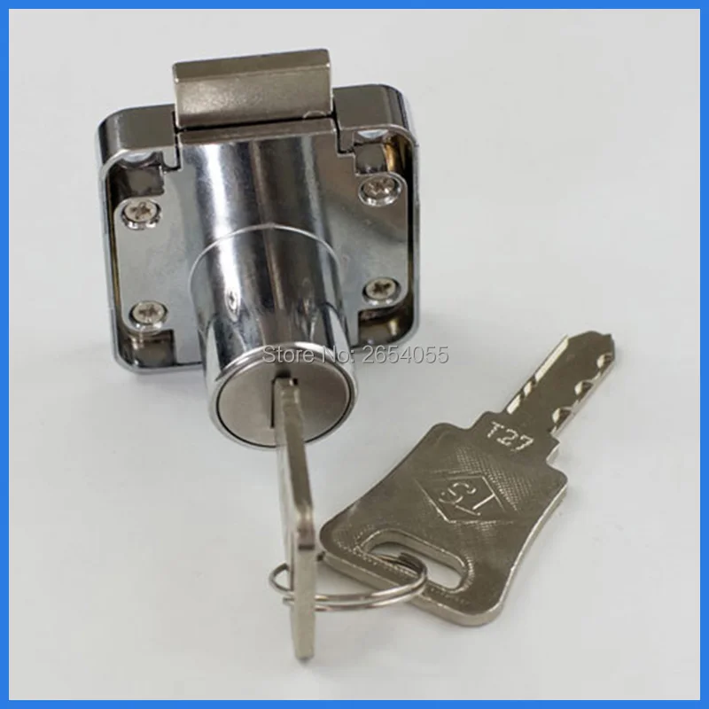5 pcs 22mm cylinder chrome plated desk drawer lock home furniture lock