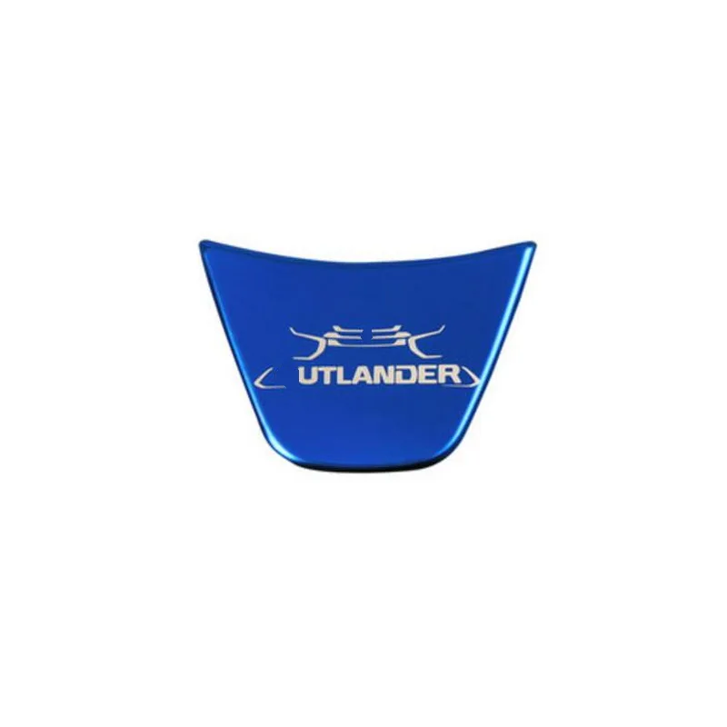 Tonlinker 1-4 шт DIY автомобильный Стайлинг из нержавеющей стали чехол на руль наклейки для Mitsubishi Outlander 2013-17 - Название цвета: blue