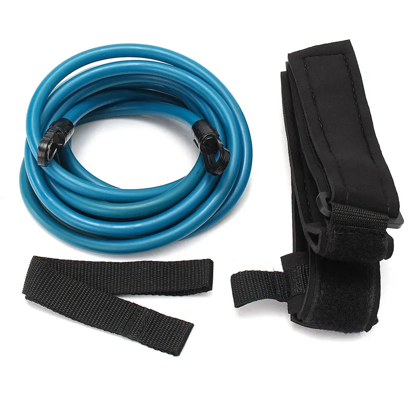 

4m Adjustable Adult Kids Swimming Bungee Exerciser Leash Training Hip Swim Belt Cord Safety Swimming Pool Accessories