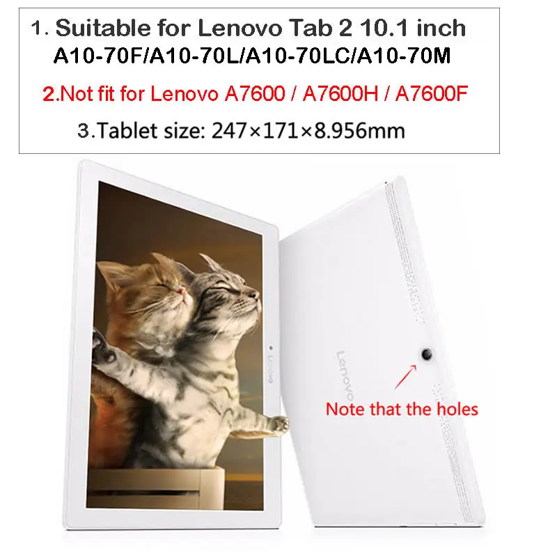 Чехол для планшета lenovo Tab2 A10-70F A10-70 4G 10,1(не для A7600) Вращающийся Кожаный чехол с подставкой+ Защитная пленка для экрана+ стилус