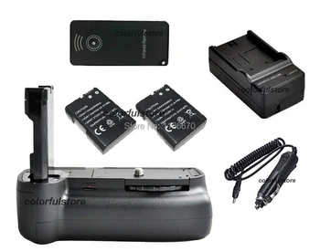 

Battery Hand Handle Grip Pack Holder Vertical Power Shutter For Nikon D3200 D3300 Camera+Remote Control +2 x EN-EL14+Car Charger