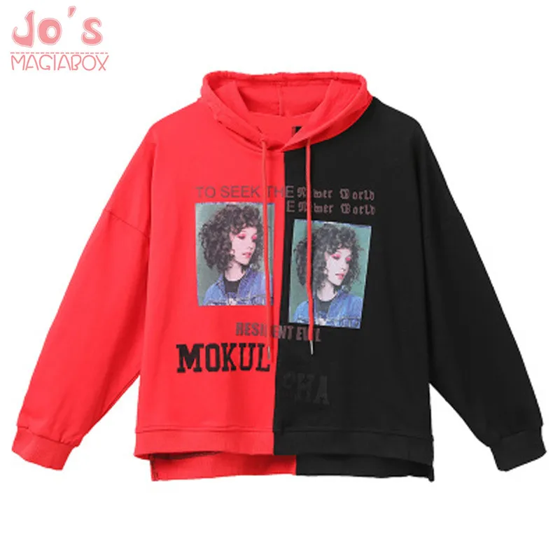 

Ulzzang Sweatshirt Women Hoodies Sweatshirts Oversized Tracksuits Long Sleeve Harajuku Cool Hooded Pullovers Tops Fashion
