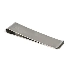 High Quality Stainless Steel Silver Cash ID Credit Card Money Clip Holder Portable Stainless Steel Money Cash Clip Clamp Holder