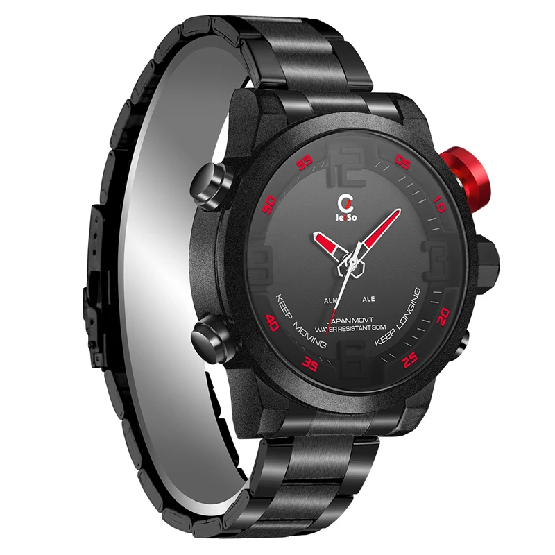 

Men's Wrist Watch stainless steel Quartz Casual Analog Military Wristwatch business Fashion Sport Clock relogio masculino 2018