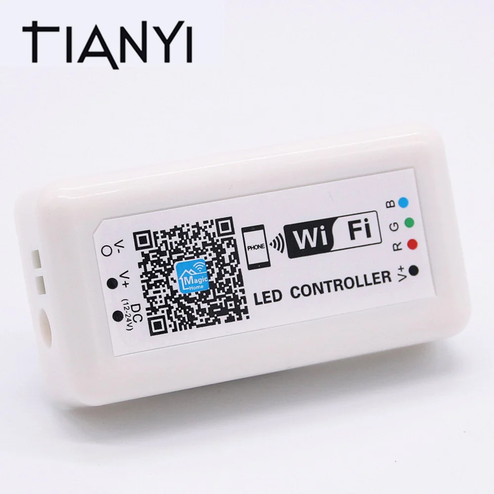 

DC 12V 24V LED WIFI RGB Controller For SMD 5050 2835 RGB LED Strip Light Application to IOS and Android Mobile