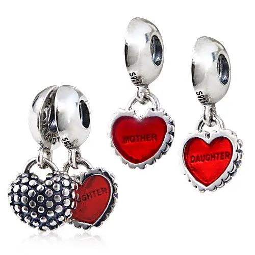 High Quality Mother Daughter Charms Original 100 Authentic 925 High Quality Mother Daughter Charms Original 100 Authentic 925 Sterling Silver Beads Fit For