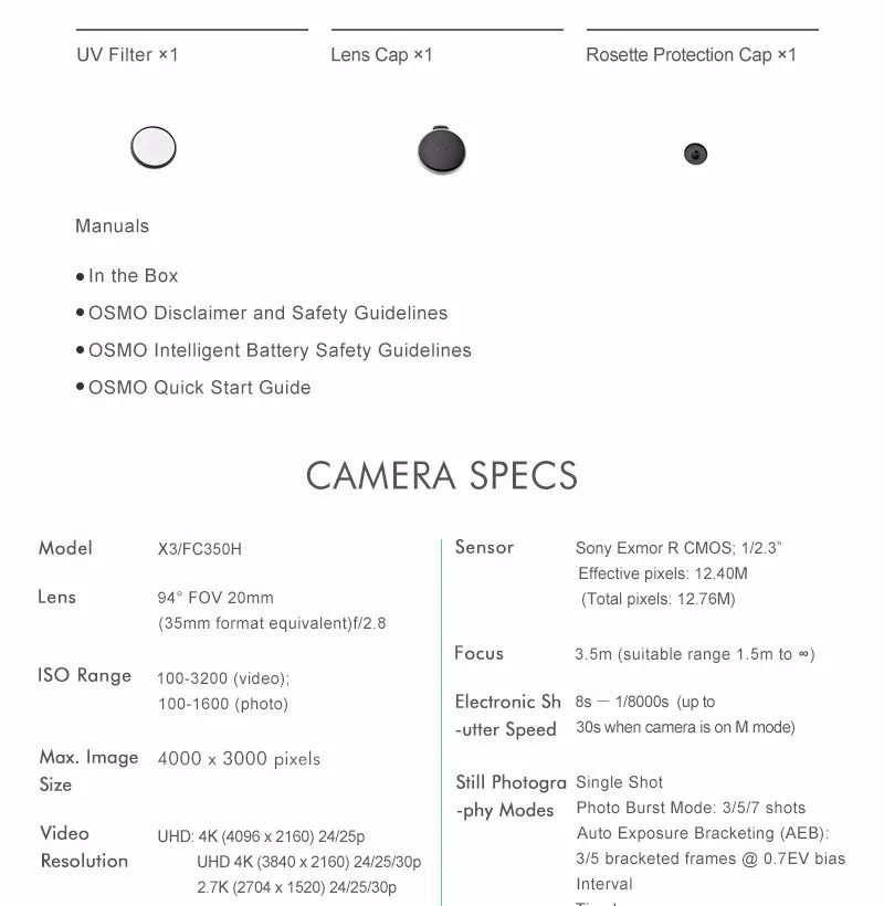 EMS Free DJI OSMO Handheld 4K Camera And Stabilizer 3 Axis Gimbal Phantom 3 ly Hot Product Free Gifts