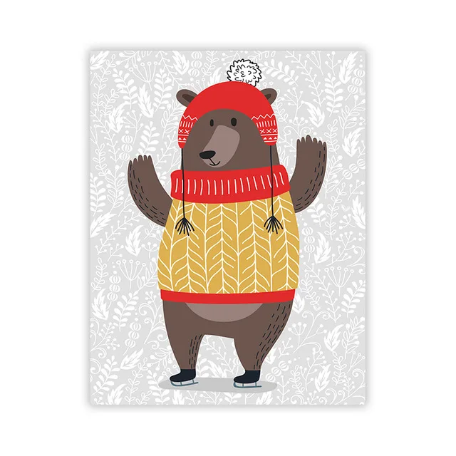 Christmas-Santa-Claus-And-Elk-Poster-Print-Wall-Art-Canvas-Painting-Picture-Enjoy-Living-Room-Home.jpg_640x640 (9)