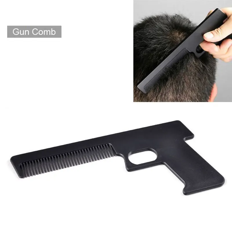 Индивидуальный пистолет для укладки расческа пистолет расческа креативная пластиковая расческа для волос щетка игрушка(черный, белый