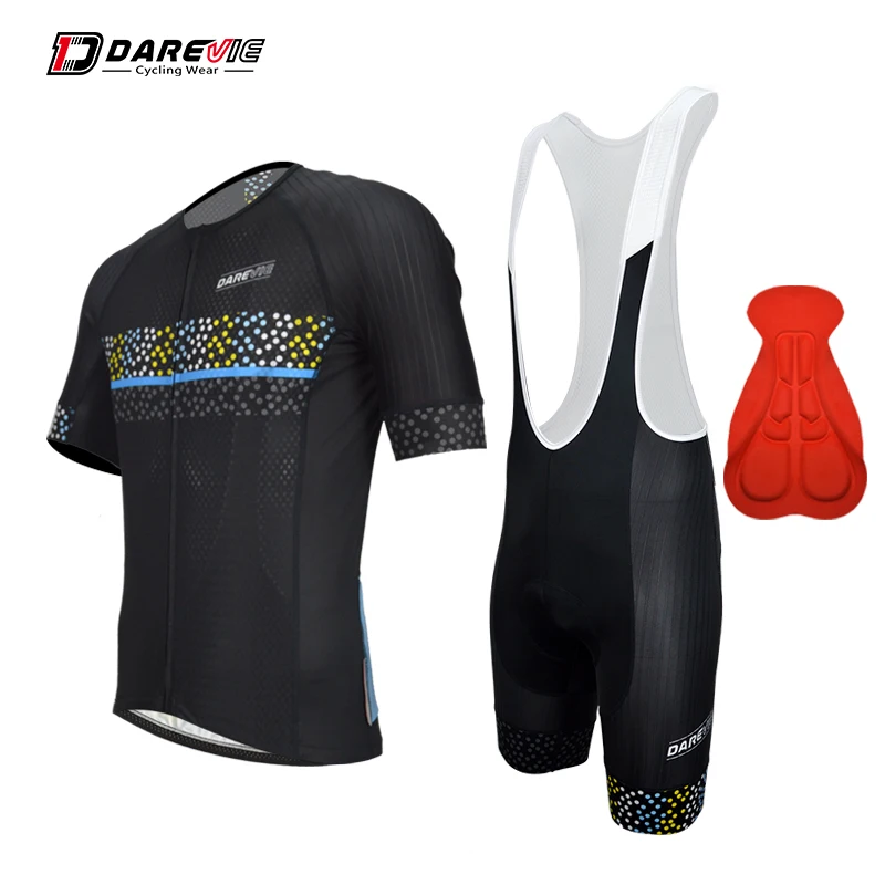 Darevie cycling suit set Pro team quick dry cycling jersey with 3D ...