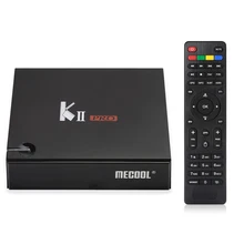 MECOOL KII PRO S905 T2 TV Box Amlogic de Cuatro Núcleos 2 GB RAM 16 GB 5.1.1 ROM + S2 Android 2.4G + 5.0G WiFi Bluetooth 4.0 Set-Top Boxes