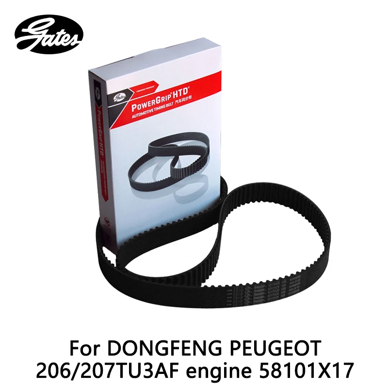 

Gates Timing Belt For DONGFENG PEUGEOT 206 1.4 (2006-2009) 207 Compact 1.4 (2008-) TU3AF engine 58101X17 auto part