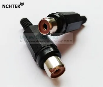 

NCTHEK RCA Phono Female Jack Solder Type Audio Video Cable Connector, Black , Welding , Plastic ,DIY/Free shipping/60PCS