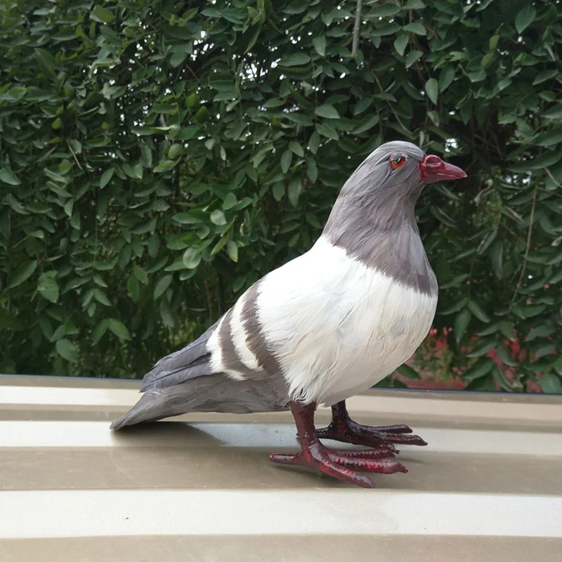 

super simulation dove polyethylene & furs handicraft gray dove model gift home decoration about 19x21x12cm p0003