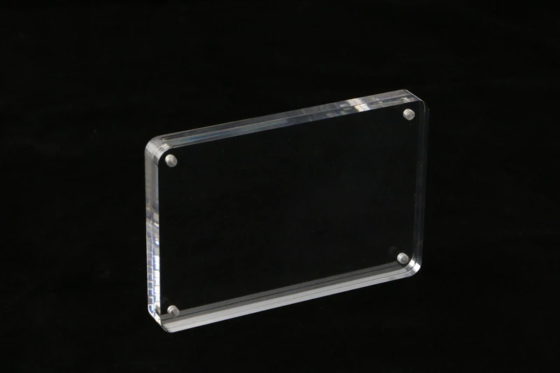 

Acrylic A5 148*210MM photo frame block magnetic menu name card frame promotion office desk sign holder Advertising Poster Frame
