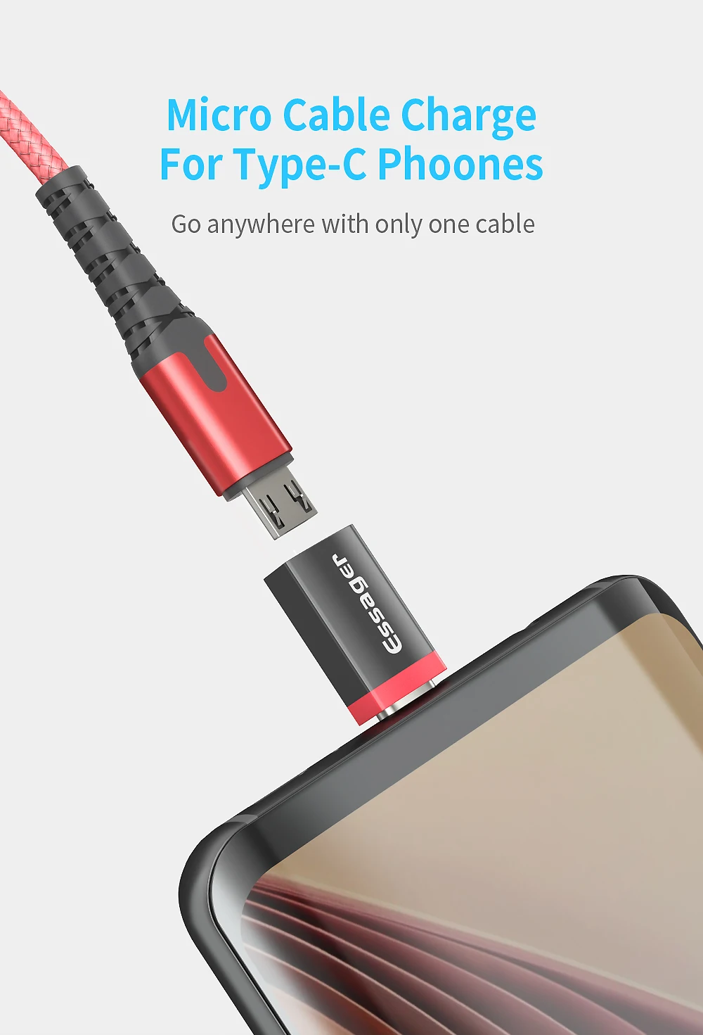 Адаптер Essager Micro USB-type C OTG кабель для Xiaomi K20 Pro Oneplus 7 Pro huawei OTG type-C адаптер Microusb USBC разъем