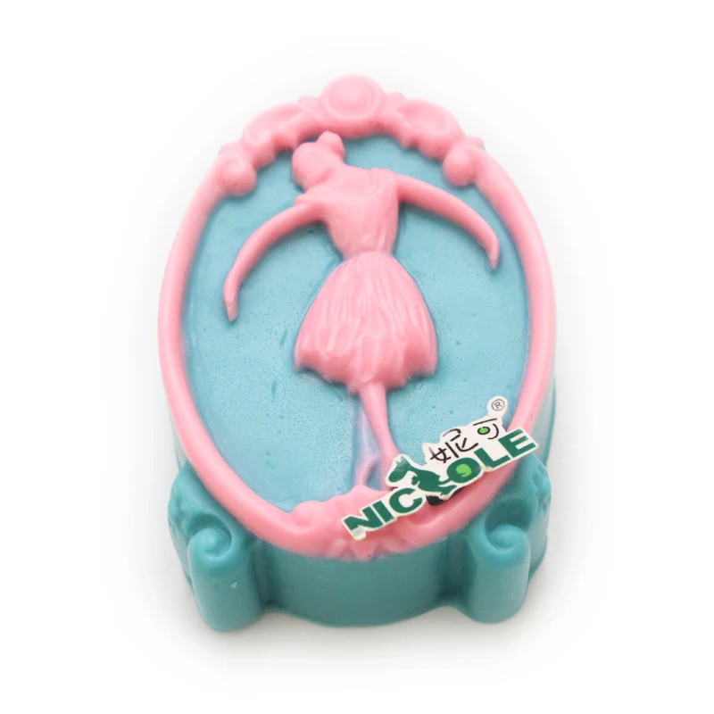 

Silicone Soap Mold Dancer Girl Shape DIY Draft Chocolate Candy Mould Tool