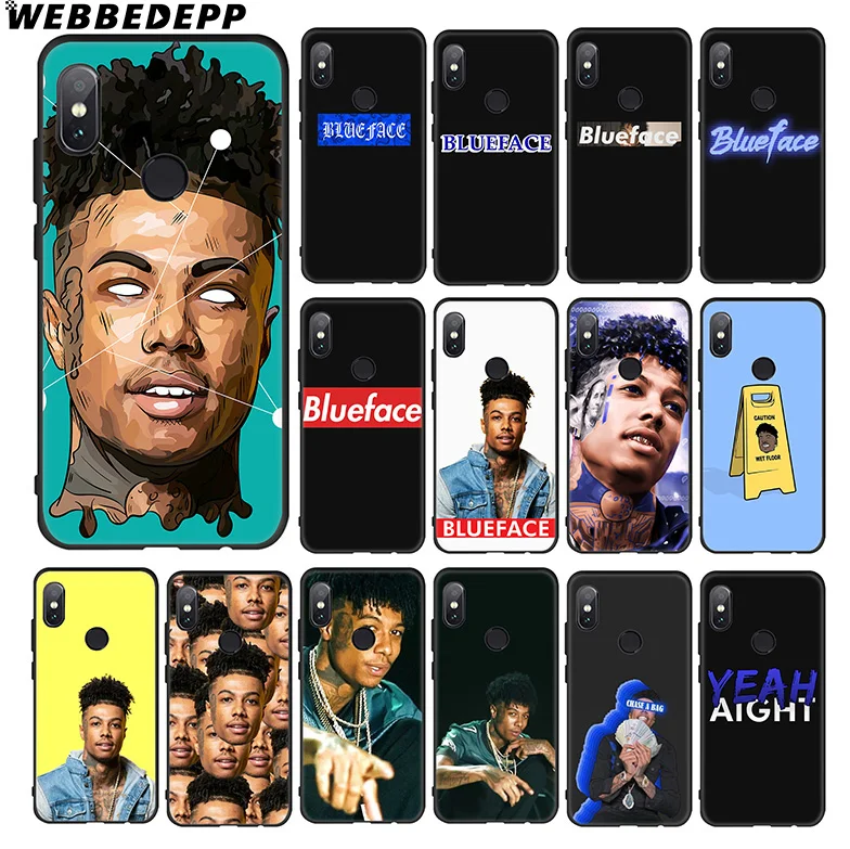 

WEBBEDEPP Blueface Rapper Soft Case for Xiaomi 9 8 SE 6 A1 A2 Lite MIA1 MIA2 Lite MI8 MI6 MAX 3 POCOPHONE F1