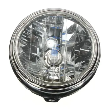 

12V Head 35W Lamp Universal Turn Signal Round H4 Halo LED 7" Motorcycle