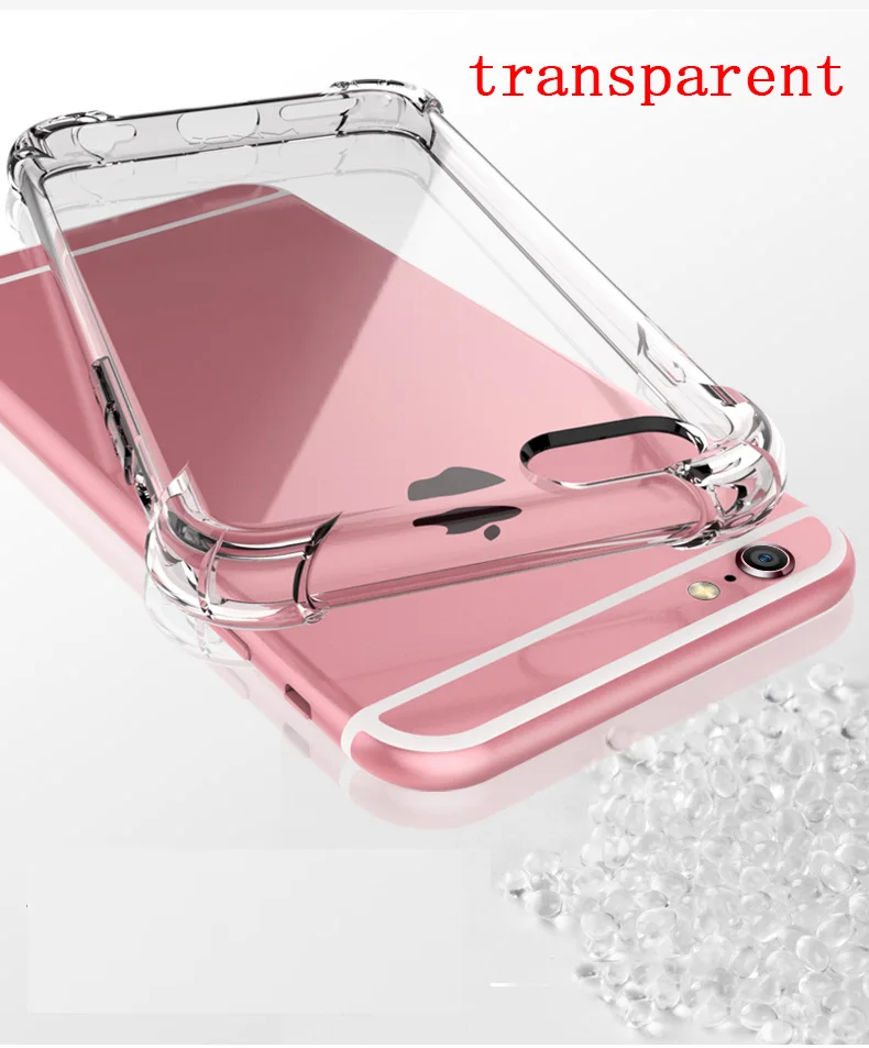 Silicone Clear TPU Case For iPhone 5s SE Cover For iPhone X XR XS MAX 7 8 6s 6 Plus Ultra Thin Crystal Back Protect Rubber Phone