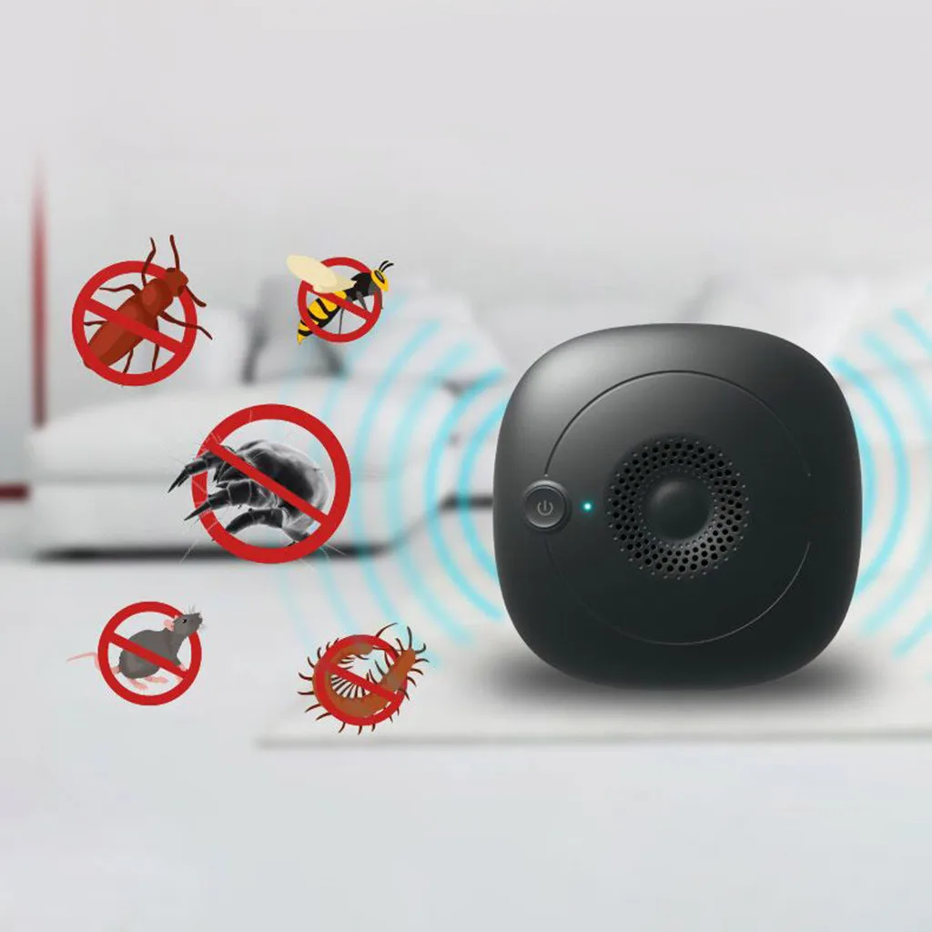 

New Small Sterilizer Ultrasonic Pest Control Repeller Rat Dust Mite Killing Mouse Cockroaches Anti Mosquito Repellent Rodent